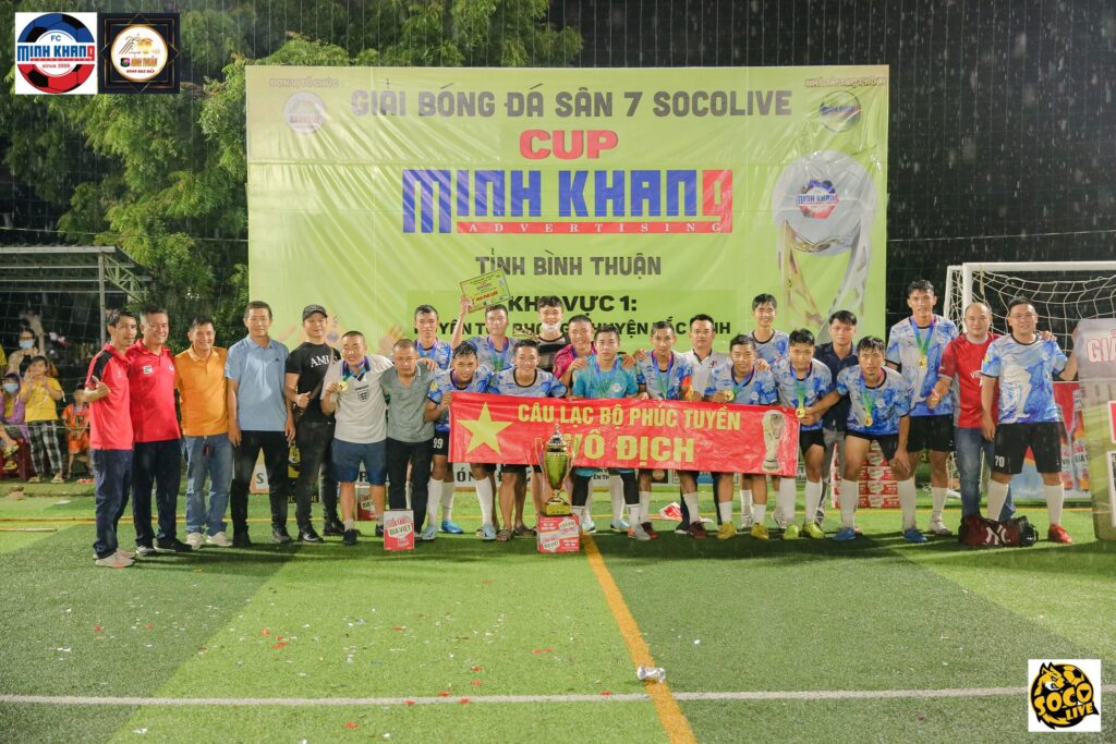 Đương Kim Vô Địch Giải Bóng Đá Bình Thuận Sân 7 Socolive Cup Minh Khang