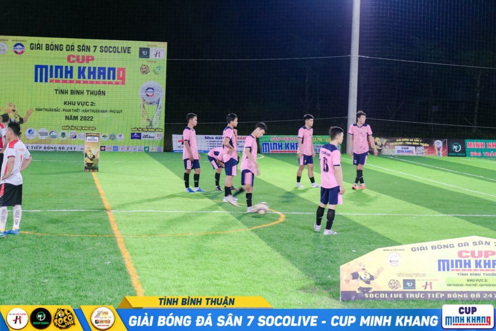 Đội hình ra sân Quốc Đạt FC tại Giải sân 7 Bình Thuận Socolive Cup Minh Khang