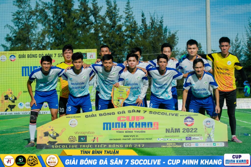 Đội hình ra sân Cafe Home FC tại Giải sân 7 Bình Thuận Socolive Cup Minh Khang