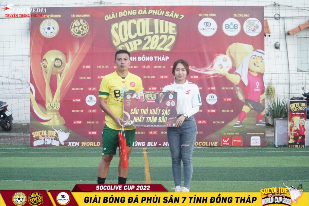 Đội trưởng Tuấn Bin B.O.B Coffee đạt Cầu thủ xuất sắc nhất trận đấu