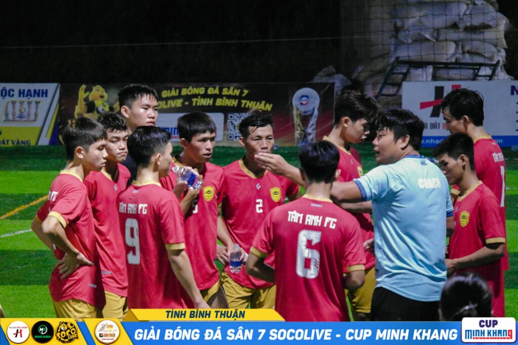 Hình ảnh đội bóng Tâm Anh FC tại Giải sân 7 Bình Thuận Socolive Cup Minh Khang