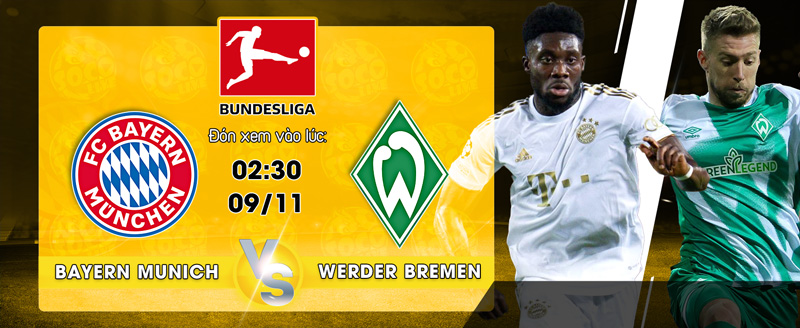 Link Xem Trực Tiếp Bayern Munich vs Werder Bremen 02h30 ngày 09/11 - socolive 