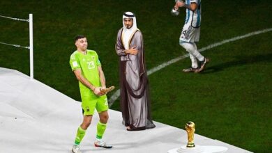 Thủ môn Argentina ăn mừng chiến thắng tại chung kết World Cup 2022