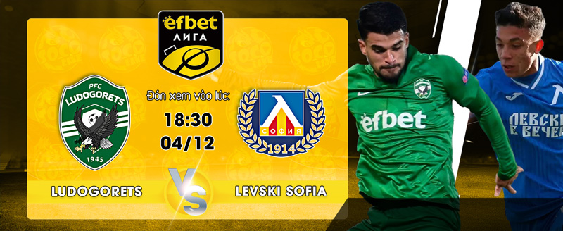 Link Xem Trực Tiếp Ludogorets Razgrad vs Levski Sofia 18h30 ngày 04/12 - socolive 