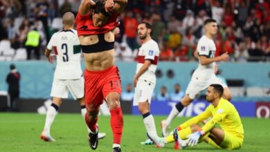 Niềm vui của Hàn Quốc khi ghi bàn vào lưới Bồ Đào Nha World Cup 2022 