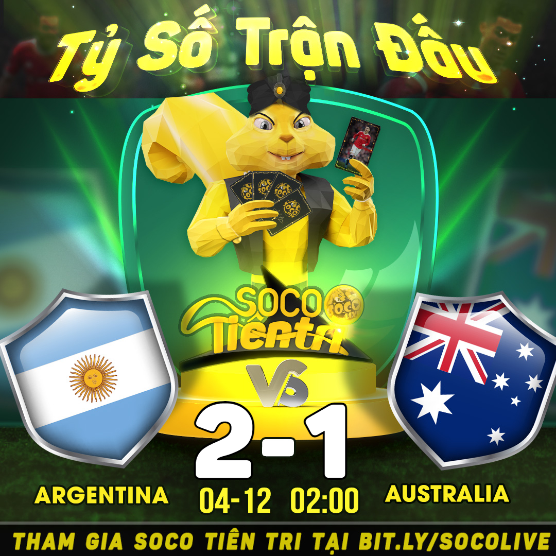 Kết Quả Soco Tiên Tri: Argentina [2] - [1] Australia
