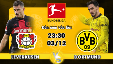 Link xem trực tiếp Bayer Leverkusen vs Borussia Dortmund